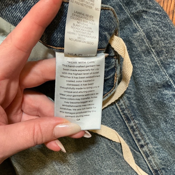 Good American Good Extreme Barrel Jeans High Rise Balloon Fit Indigo Blue Size 8 - Picture 13 of 16